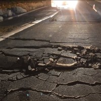 crack in road